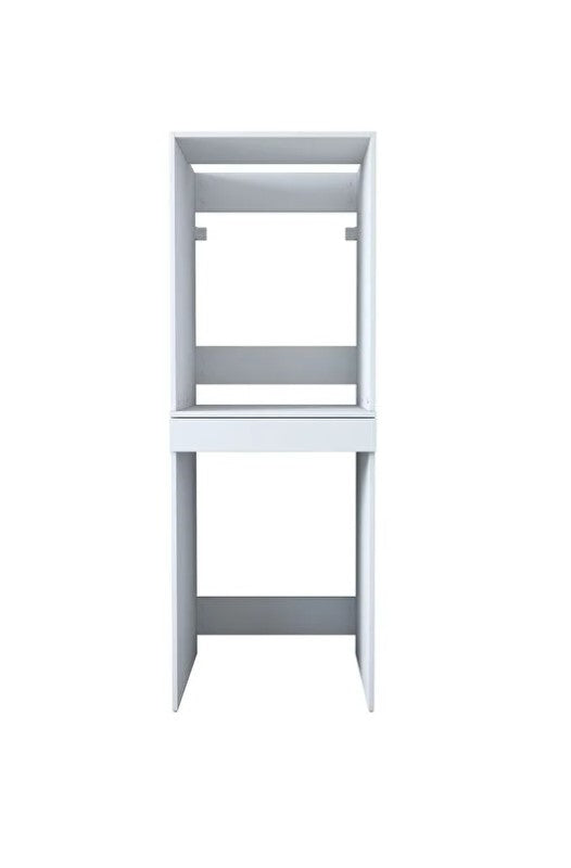 Revasser Mobilya KC150 Çamaşır Ve Kurutma Makinesi Dolabı Çekmeceli Banyo Dolabı Beyaz